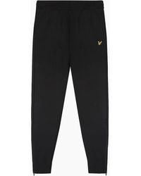 Lyle & Scott - Eagle Logo Solid Patterned Slim Joggers - Lyst