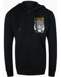 Roberto Cavalli - Cavalli Class Bold Tiger Graphic Logo Zip-Up Hoodie - Lyst