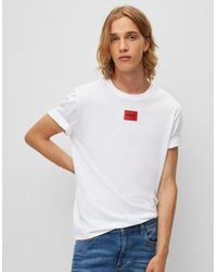 BOSS - Hugo Diragolino212 Label Logo T-Shirt Nos - Lyst