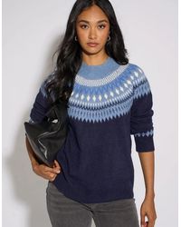 Gini London - Fair Isle Knit Jumper - Lyst