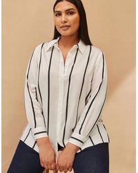 Live Unlimited London - And Stripe Long Sleeve Shirt - Lyst
