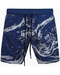 Philipp Plein - Plein Sport Water Tiger Logo Medium Boardshort Swim Shorts - Lyst