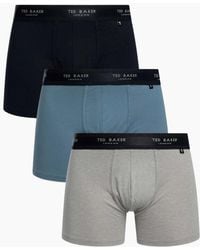 Ted Baker - 3-Pack Coloured Boxer Briefs - Lyst