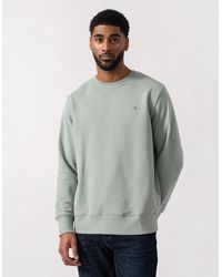 GANT - Regular Fit Shield Logo Crew Neck Sweatshirt - Lyst
