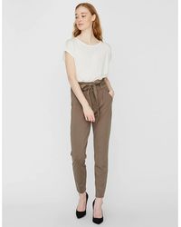 Vero Moda - Eva Regular Fit Straight Trousers - Lyst