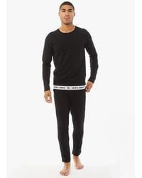 Jack & Jones - Ricko Cotton T-Shirt And Trousers Lounge Set - Lyst