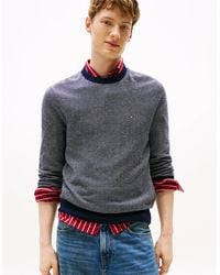 Tommy Hilfiger - Pima Cotton Cashmere Herringbone Crew Jumper - Lyst