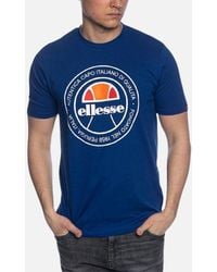 Ellesse - Monaldo T Shirts Crew Neck Short Sleeve Casual Cotton Tee Mid - Lyst