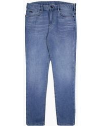 Emporio Armani - J06 Slim Fit Low Waist Tight Leg Jean Light - Lyst