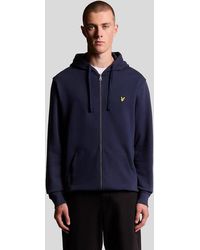 Lyle & Scott - Loopback Cotton Full Zip Hoodie - Lyst