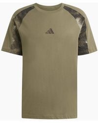 adidas - Camo Print T-Shirt - Lyst