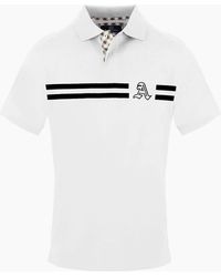 Aquascutum - Collared Neck Short Sleeve Polo Shirt - Lyst