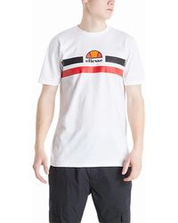 Ellesse - Aprel T Shirts Crew Neck Short Sleeve Cotton Summer Beach Tee Print - Lyst