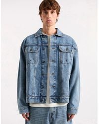 AVX - Edwards Denim Jacket-Mid Denim - Lyst