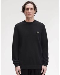 Fred Perry - Pique Stitch Jumper - Lyst