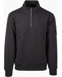 Moose Knuckles - Hartsfield Half Zip Cement - Lyst