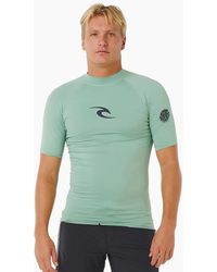 Rip Curl - Rip Curl Waves Short Sleeve Rash Vest - Lyst