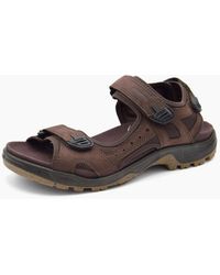 Ecco - Offroad Nubuck Leather Walking Sandals - Lyst