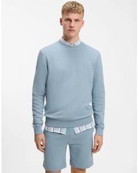 BOSS - Boss Westart Crew Neck Sweatshirt With Logo Patch - Lyst