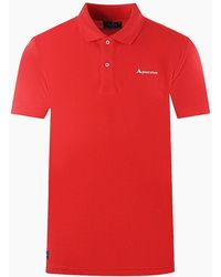 Aquascutum - Brand Logo Plain Polo Shirt - Lyst