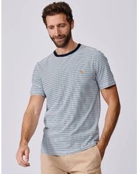 aubi - Deacon Feeder Stripe T-Shirt - Lyst