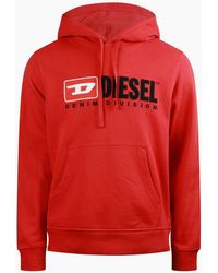 DIESEL - Over The Head Hoodie - Lyst