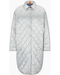 BOSS - Regular Fit Curved Hem Shirt Jacket - Lyst