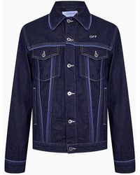 Off-White c/o Virgil Abloh - Denim Jacket Regular Fit - Lyst