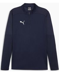 PUMA - Teamfinal Training 1 4 Zip Fleece - Lyst