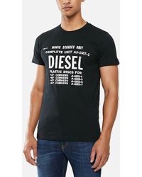 DIESEL - T Diego B6 T-Shirt Crew Neck Short Sleeve Casual Cotton Tee - Lyst