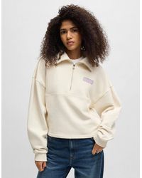 BOSS - Dahanna_B Seasonal Logo Sweatshirt - Lyst