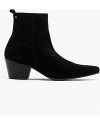 Club Cubano - Lennon Suede Winklepicker Cuban Heel Boots - Lyst