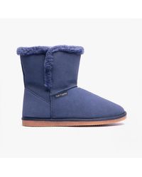 Hush Puppies - Ashleigh Suede Bootie Slippers - Lyst