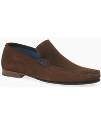 Loake - Nicholson Suede Moccasin Shoes - Lyst