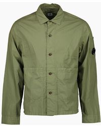 C.P. Company - Popeline Lens Overshirt - Lyst