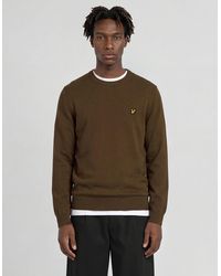 Lyle & Scott - Cotton Merino Crew Neck Jumper - Lyst