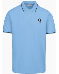 Sandbanks - Tipped Badge Pique Polo S1-26 Dusty - Lyst