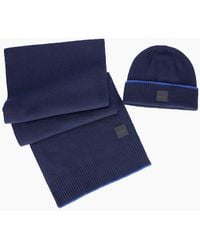 BOSS - Boss Armato Scarf & Hat Set Dark - Lyst
