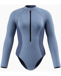Speedo - Ladies Scuba Flex Long-Sleeved One Piece Swimsuit - Lyst