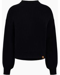 Timberland - Crew Neck Ribbed Collar Long Sleeve Sweater - Lyst