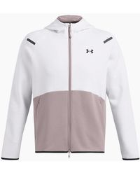 Under Armour - Unstoppable Hooded Ribbed Cuff Sweat Jacket - Lyst