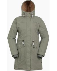 Mountain Warehouse - Ladies Acorn Waterproof Borg Lined Padded Parka - Lyst
