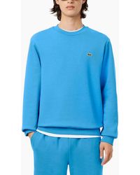 Lacoste - Fleece Crew Neck Sweatshirt Knitted Jumper Long Sleeve Sweat Tops - Lyst