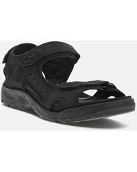 Ecco - Offroad Nubuck Leather Walking Sandals - Lyst