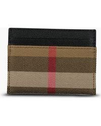 Burberry - Sandon Check Card Holder - Lyst