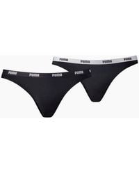 PUMA - 2-Pack Classic Logo Low-Rise Bikini Briefs - Lyst