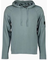 C.P. Company - Sea Island Knitted Lens Hoodie - Lyst