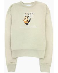 Off-White c/o Virgil Abloh - Off Carav Hand Over Crewneck Sweatshirt - Lyst