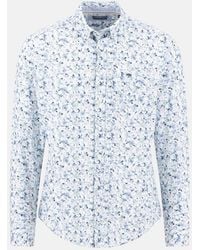 Fynch-Hatton - Premium Allover Flower Print Button Down Shirt Horizon - Lyst