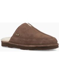 BEARPAW - Walker Suede Earth Slippers - Lyst
